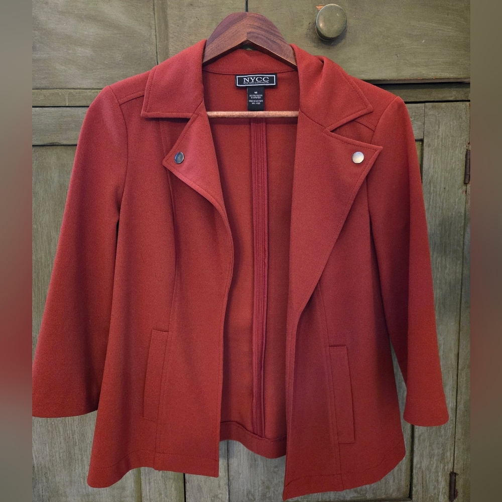 NYCC Women's Relaxed Burnt Orange Blazer Sz M